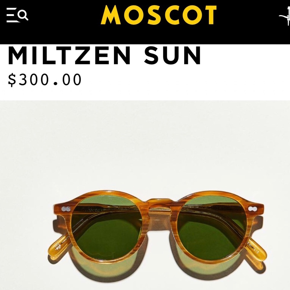 (Like New)MOSCOT Blonde- Sunglasses